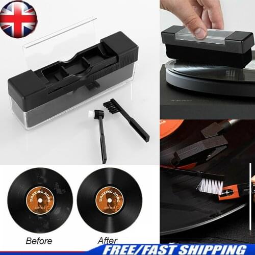 1 Set Phonograph Record Dust Remover Kits Velvet Vinyl Record Cleaner Anti Static Cleaning Brush