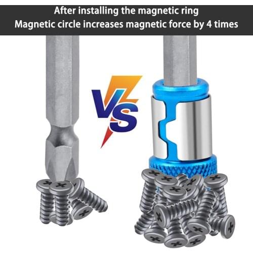 1 PCS Universal Magnetic Ring S2 Alloy Steel Screwdriver Bit Magnetic Ring For Shank Anti-Corrosion Drill Bit Magnet Muti-tools