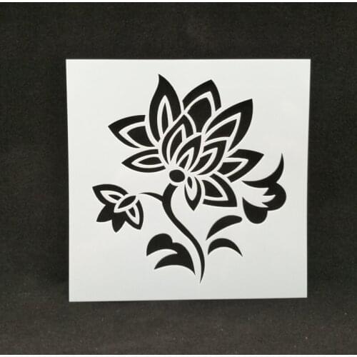 13*13 flower Layering Stencils for Diy scrapbook/photo album Decorative Embossing coloring,painting stencil,home decor