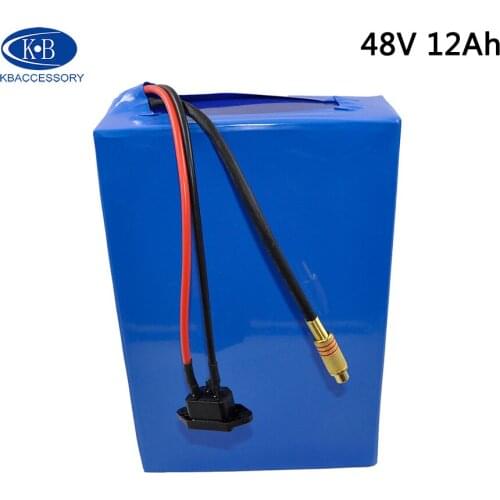 E-Bike Battery Pack 48V 12Ah For 18650 2000mAh Cell Built-in 15A BMS Lithium Battery 48V 13S+2A Charger Electric Bicycle Battery