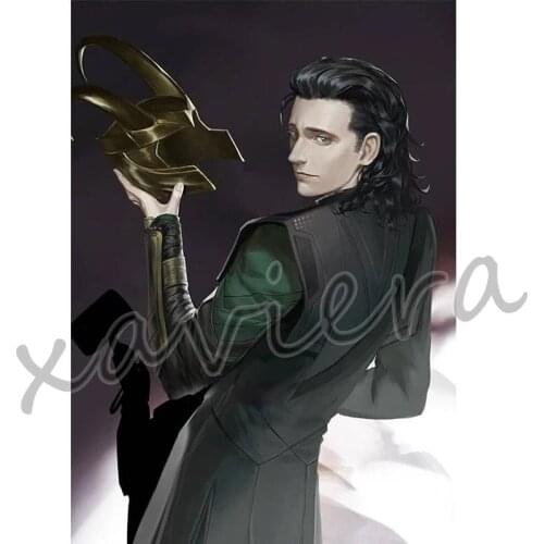 Xaviera 5D Diy Diamond Painting Full Round Drill Embroidery Cartoon Character Loki Rhinestone Mosaic Handmade Cross Stitch Kits