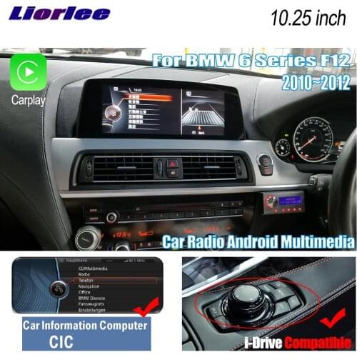 Liorlee Car Radio Audio Video Stereo For BMW 6 Series F12 2010-2012 CIC Car Android GPS Navigation Multimedia System HD Screen