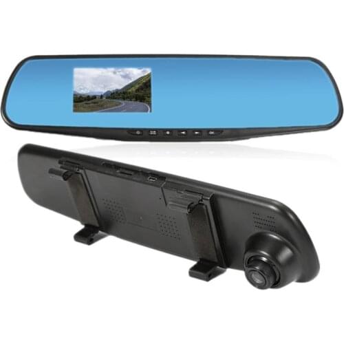 3 Inch Car DVR Mirror Camera Radar Detector Auto Video Recorder Full HD 1080P Dash Camera Dual Lens Rear View Camera