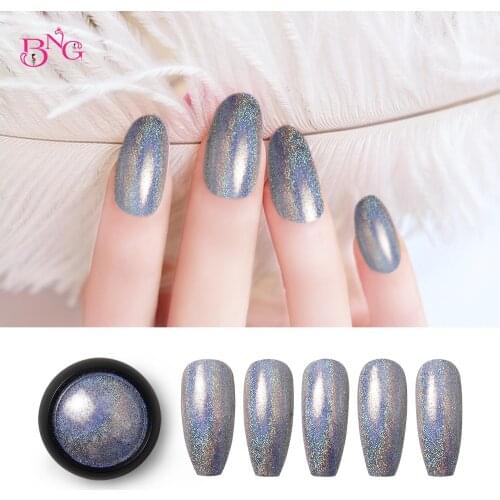 BNG Nails Art Glitter Pigment Powder Gel Polish Mirror Manicure Sparkles For Nails UV Decorations Chrome Holographic Nail