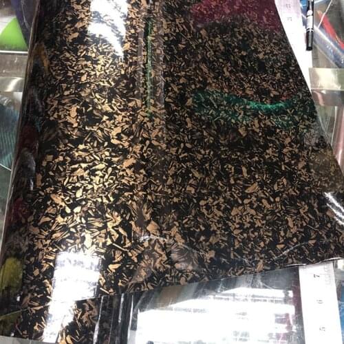 Premium Gloss Gold 3D Forged Carbon Fiber Wrapping Vinyl Film Motorcycle Stickers Decals Auto Accessories Wrap Foil