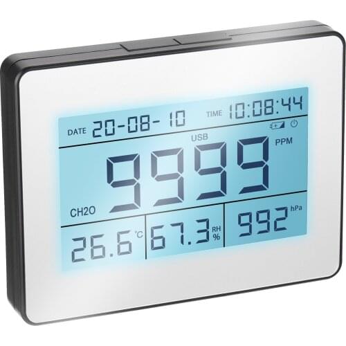 LCD Data Logging Formaldehyde Detector with Formaldehyde Concentration Air Temperature Humidity Barometric Pressure Detection