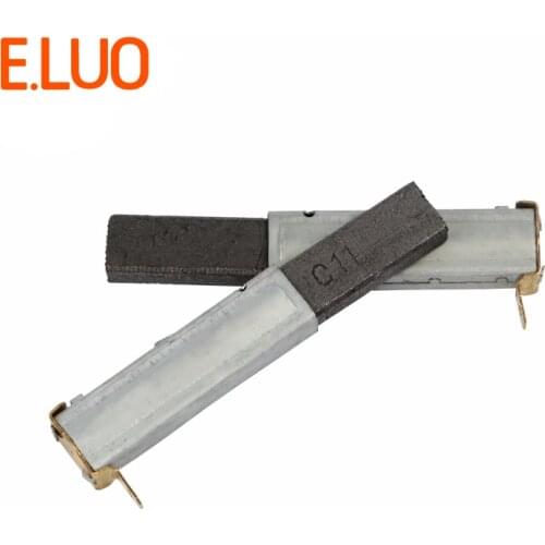 2pcs 75*10*6mm High quality vacuum cleaner motor carbon brush of vacuum cleaner parts for industrial vacuum cleaner