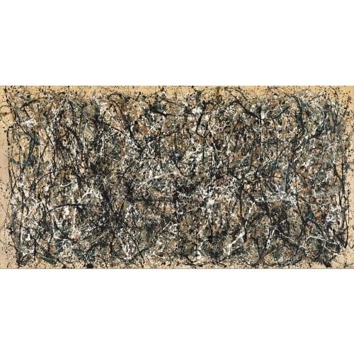 Jackson Pollock Free Form Art print Silk poster Home Wall Decor