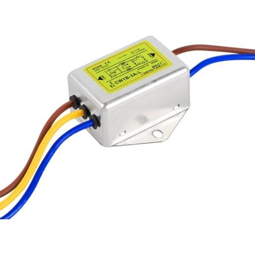 Anti-interference AC 220V power supply filter EMI line audio purifier CW1B 50/60Hz 1A/3A/6A/10A Power Filter