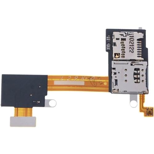 OOTDTY Sim Card TF Card Slot Holder Flex Cable For Sony Xperia M2 S50H D2303 D2305 D2306