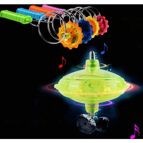 Gyroscope Flashing Spinning Top Magnetic Gyro Wheel Track Toy Colorful Laser Light Led Gyroscopic Shine Plastic Kids Gift