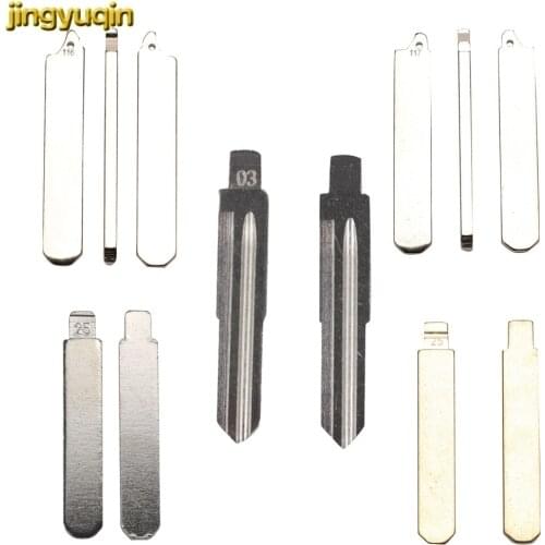 Jingyuqin Flip Remote Car Key Fob Blank Replacement For Mistra Hyundai HB20 SANTA FE IX35 IX45 Accent I40 Uncut Blade