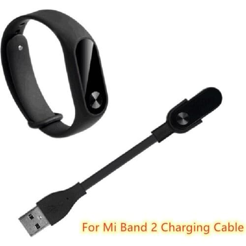 For Xiaomi Mi Band 2 5 OD2.8 Charging Cable Smart Bracelet Accessories Black USB Adapter For Xiaomi Mi Band 2 Charging Line