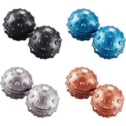Conjoined Massage Ball Spinning Top Hand Toy Decompression Toys Relax Muscle Yoga Balls Exercise Portable Fitness Accessories