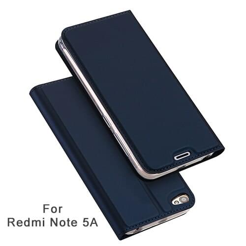 Flip leather cover case For Xiaomi Redmi Note 5A 2GB 16GB Redmi Y1 Lite wallet Phone Case with stand Magnet