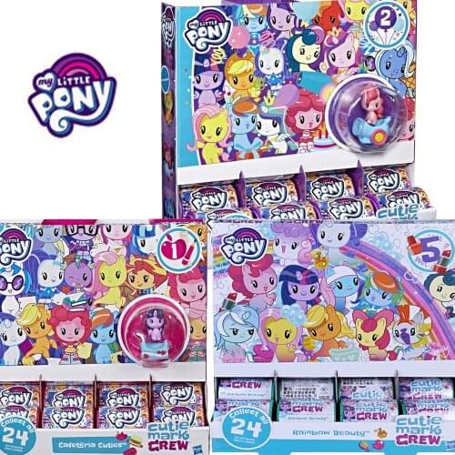 Hasbro My Little Pony Twilight Sparkle Rainbow Dash Rarity Fluttershy Applejack Q Version Blind Box Bag Doll 1-5th Generation