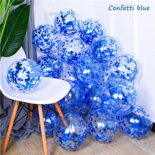 10pcs Navy Ink Blue Latex Confetti Balloons Metallic Helium Air Balloons Wedding Decoration Baby Shower Birthday Party Supplies