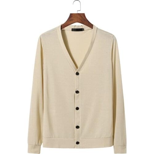 Mens Casual Slim Fit Cardigans V-Neck Basic Designed Long Sleeve Button Down Cardigan Sweater Men Business Work Casual Sweaters