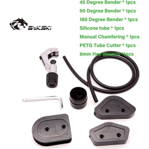 Bykski OD12/14/16mm Acrylic/PMMA/PETG Hard Tubes Bending Mould Kit 10mm Diameter Silicone Bar Liquid Cooling System Tool