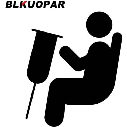 BLKUOPAR for Place for Disabled People Icon Car Stickers Sunscreen Occlusion Scratch Decal Occlusion Scratch Die Cut Car Styling