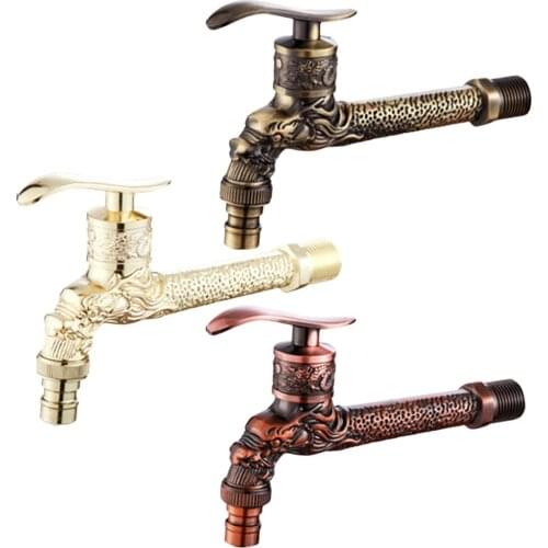 Wall Mount Water Tap Outdoor Garden Bathroom Bathtub Kitchen Laundry Lavatory Mop Sink Bibcock