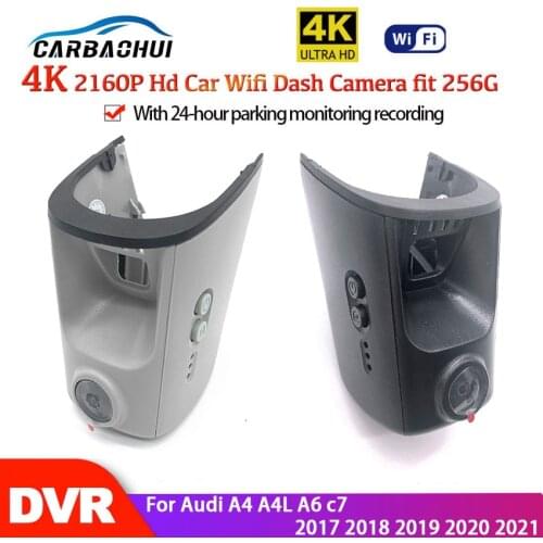 New! 4K Car Wifi DVR Dash cam Camera Control by Mobile Phone App Novatek 96670 + SONY IMX 415 For Audi A4 A4L A6 c7 2017 To 2021