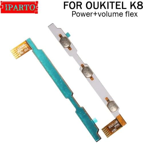 OUKITEL K8 Side Button Flex Cable 100% Original Power + Volume button Flex Cable repair parts for OUKITEL K8