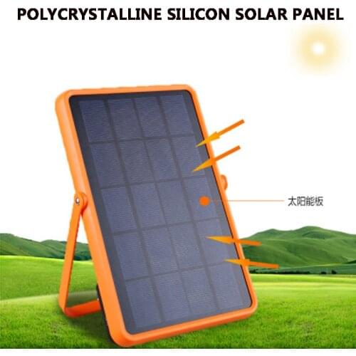 Solar rechargeable emergency light outdoor lighting multifunctional solar panel with light solar tent light camping light