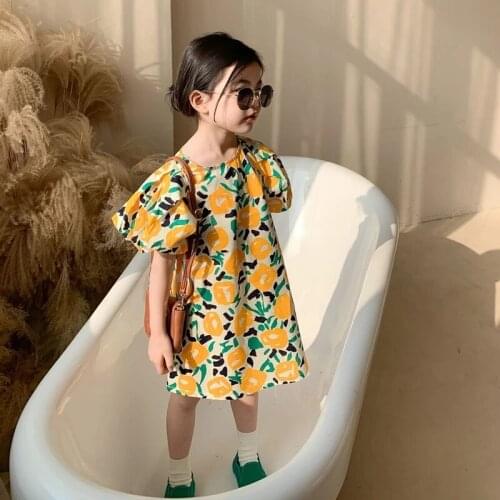 Girl Dress Kids Baby Dress 2021 Spring Summer Toddler Princess Clothes Casual Outwear Beach Uniform Dresses Children Clothing