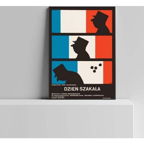 Day of the Jackal - Polish Poster, French Cinema Movie Poster Wall Painting Home Decoration (No Frame)