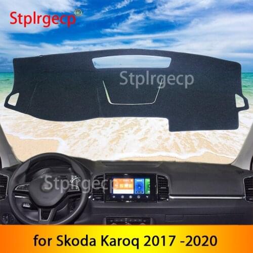 For Skoda Karoq 2017 2018 2019 2020 Anti-Slip Dashboard Cover Protective Pad Car Accessories Sunshade Carpet