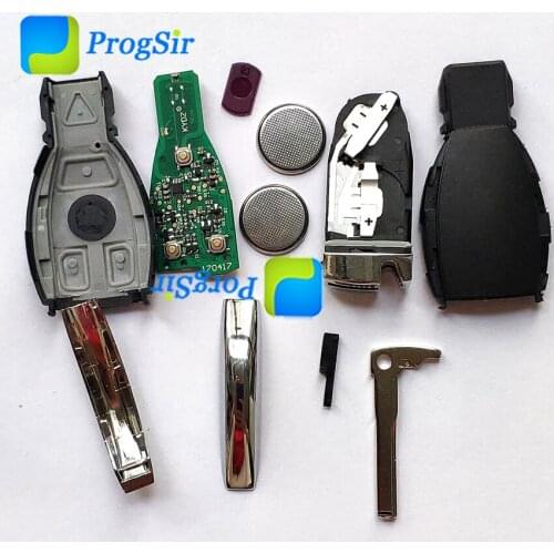 3 Button 4 Button 315 434 MHz Remote Control Key for Mercedes Benz With KYDZ PCB Board and Double Battery Frequency Changeable
