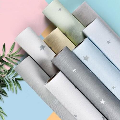 Self-adhesive wallpaper dormitory ins Sen system warm bedroom boy girl room wallpaper living room solid color waterproof sticker