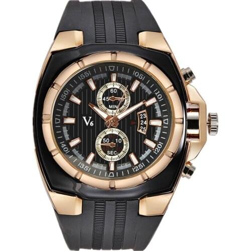 V6 Luxury Brand Army Military Watch Men Watch Fashion Sport Watches Silicone Strap Mens Watch Clock Men saat reloj hombre