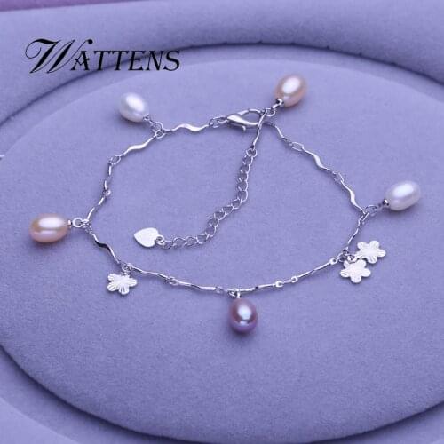 Natural Pearl Bracelet for Women Bohemia Mixed Color Pearl Bracelet Flower Wedding Party Birthday Accessories Gift Wholesale new