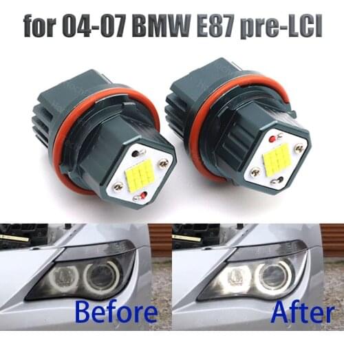 160W Top Quality White Color LED Angel Eye Halo for 04-07 BMW 1-series E87 Pre-LCI Lifetime Warranty
