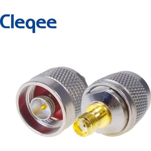 JXSINONE 2PCS RF Coax N Male To SMA Female Connector Copper Coaxial SMA To N Plug Adapter