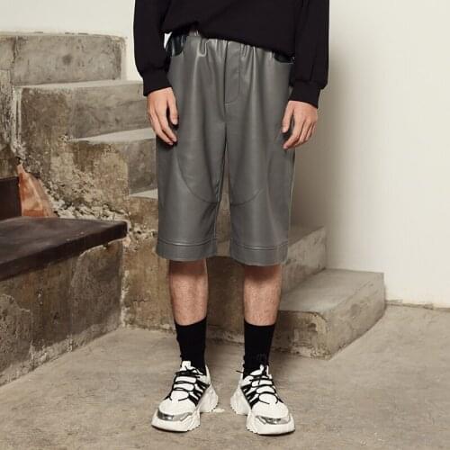 27-46 2020 Mens clothing Hair Stylist fashion show Leather pants loose casual pants hip hop Capris plus size costumes