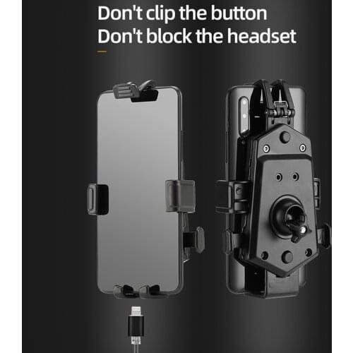 Aluminum Alloy Motorcycle Mobile Phone Holder Rear View Mirror Handlebar Motorcycle Auto Grab Bicycle Mobile Phone Holder