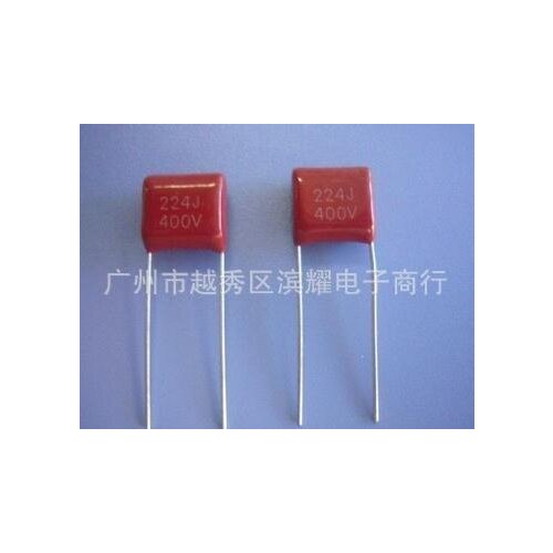 Free shipping CBB22 400V224J 220nF 0.22uf 400V / 224 Film capacitor pitch 10 50pcs/LOT
