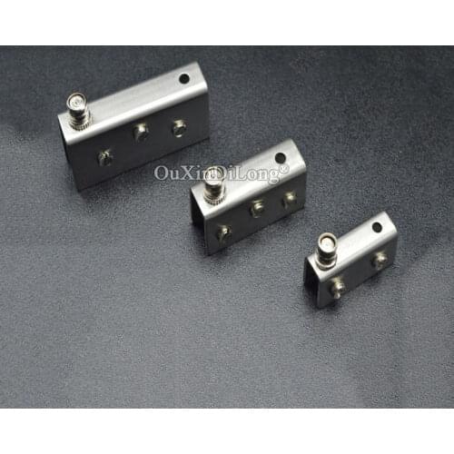 Free Shipping Small Stainless Steel hinge Glass Door Pivot Hinges Clamp Clip Stainless Steel For 8mm Glass Door CP503