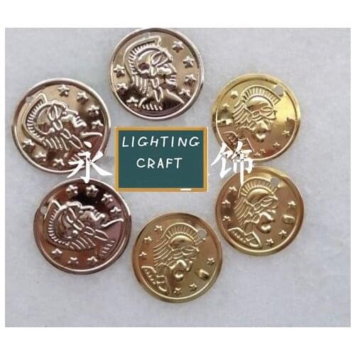 200 pcs/lot 20mm Middle Size Round Silver Or Gold Coin Sequins for Crafts Sewing Belly Dance Custome Decoration