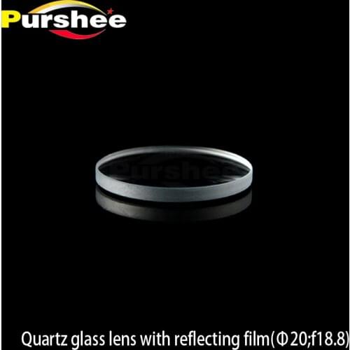 Quartz glass lens with reflecting film/D22