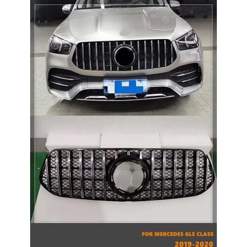 Good Quality ABS Black Middle Grill Fit For Mercedes Benz GLE Class W167 GLE300 GLE350 GLE400 GLE450 2019-2020