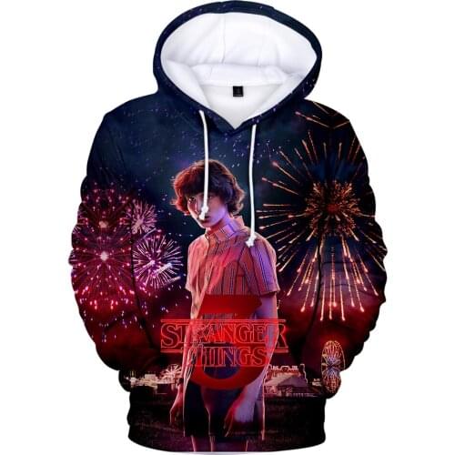 Creative Stranger Things 3D Hoodies Men/Women Sweatshirts Knitted Sportswear Oversized Hoodie Fans Sweatshirts Merchandise Tops