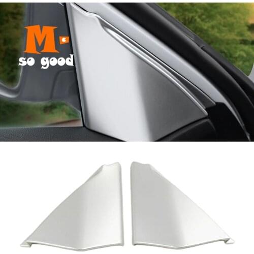 ABS Matte/Carbon For Renault Koleos Car A-pillar Speaker horn ring Cover Trim Car interior product Accessories sticker 2017 2018