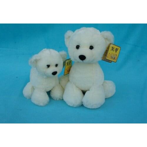Lovely white Teddy bear plush toy, high quality goods,Christmas gift h14