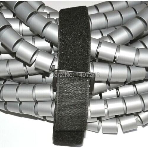 New 20pcs/lot 3.8cm*20cm magic tape cable tie nylon strap with buckle Hook&Loop magic Tape with buckle freeshipping