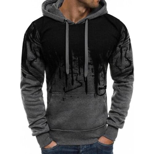 Autumn Winter Fashion Men Hoodies Casual Hoodies Sweatshirts sudadera hombre Men Floral Print Hoodies Sweatshirt Sweatshirts