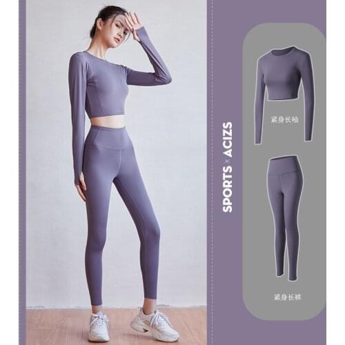 Yoga Dress Women Sports Suit Workout Set Professional High Waist End Fashion Sexy Exercise Clothing for Running Gym Set Women
